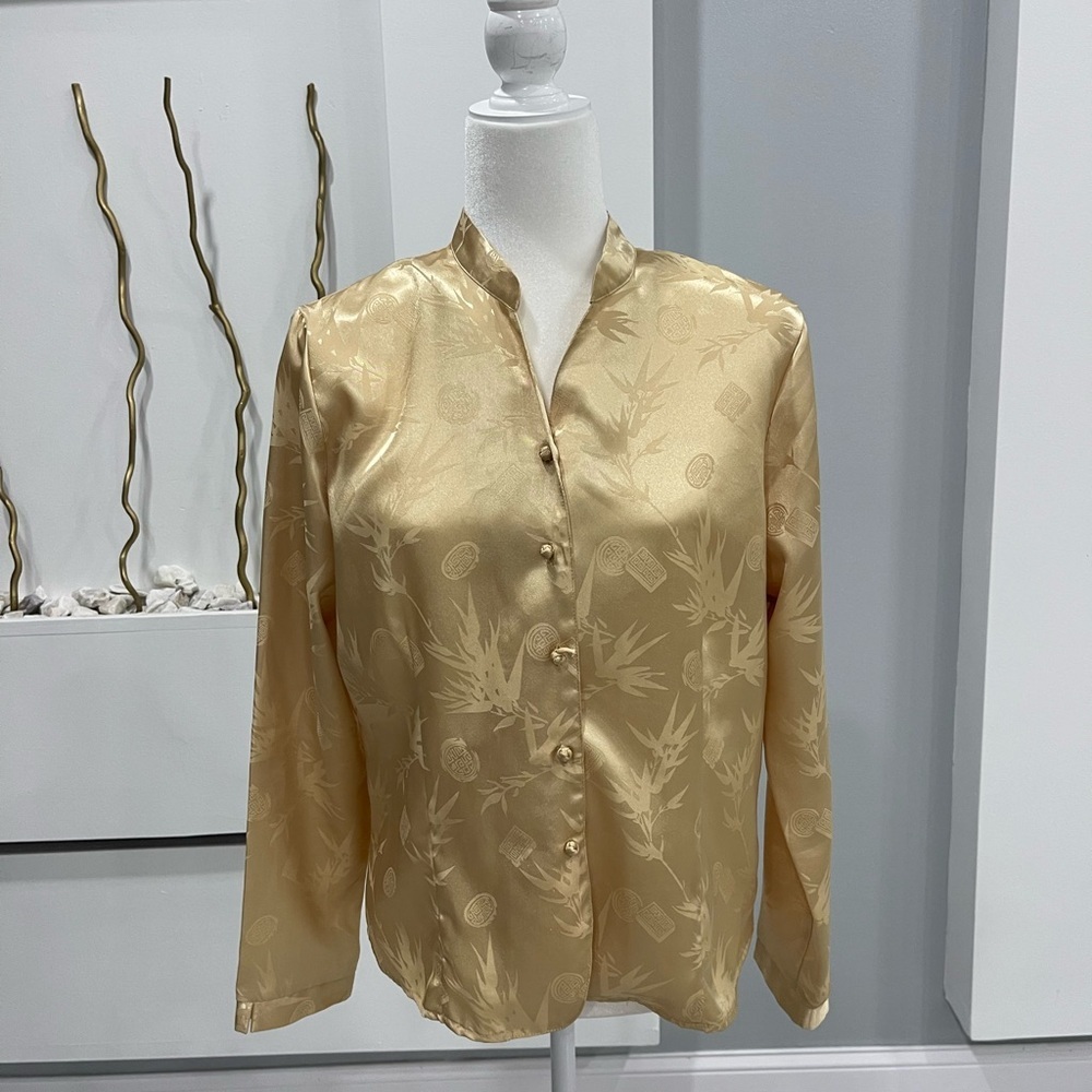 Notations Gold Patterned Blouse